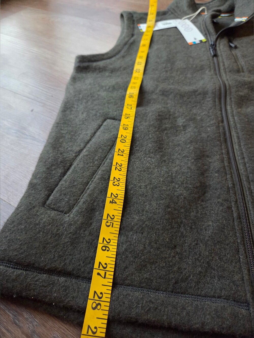 NWT Smartwool Hudson Trail Fleece Vest North Woods Mens Size Large Full Zip - Picture 7 of 10